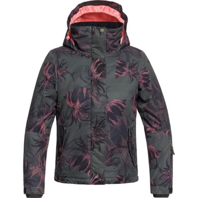 Roxy Jetty Girl 16/XXL - jas Meisjes - True Black Swell Flowers