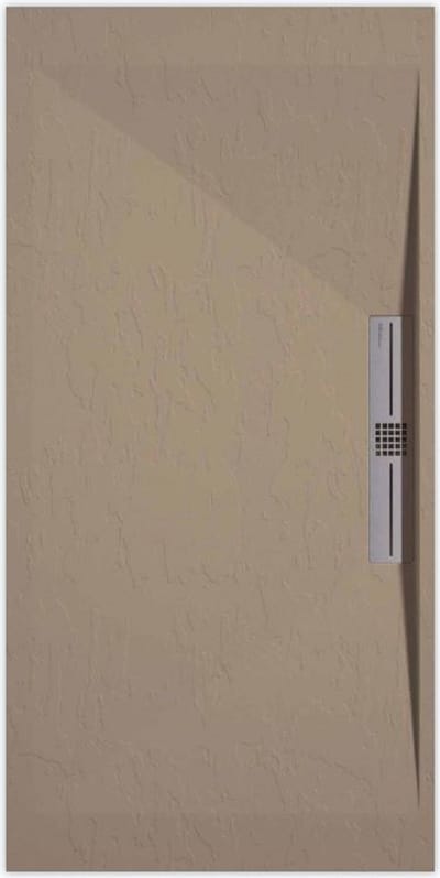 Sanifun douchebak Stone Side Moka Slate 900 x 700 S