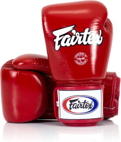 Fairtex BGV1 Universal Bokshandschoenen - "Tight-Fit" Design - Rood 12 oz