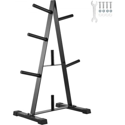 VEVOR Gewichtsplaathouder A-Frame Gewichtsplaatboom voor 1-inch gewichtsplaten, Gewichtsplaatboom, Capaciteit 227 kg, Gewichtsopslaghouder, Opbergstandaard voor halterstang
