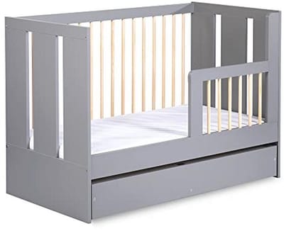 Babybedje 3-Traps In Hoogte Verstelbaar 120x60 cm Met Afneembare Matras Voor Pasgeboren Baby's