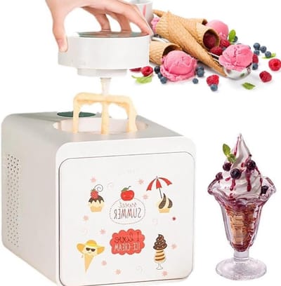 IJsmachine - Dessertmaker - Zelf IJsmaken - Aanraakbediening - 1000 ml - Wit