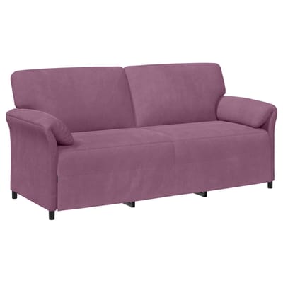 vidaXL - 3-Zits - Sofa - Paars - 198 - x - 83 - x - 95 - cm - Fluweel