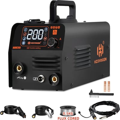 Hzxvogen - Lasmachine - Elektrische lasmachine - 3 in1 MIG/TIG/MMA - Halfautomatische lasmachine - Inverter Welder Synergy Tool - Niet-gas voor gasloos ijzersolderen
