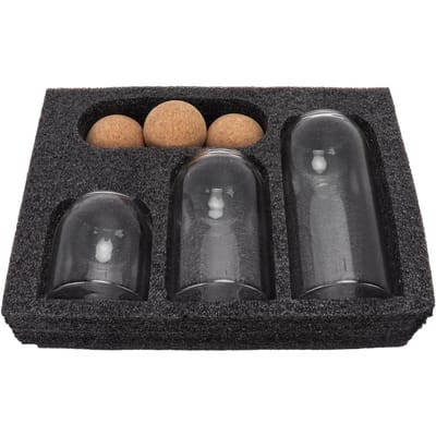 3-delige Ronde Luchtdichte Blikken Transparante Opbergdoos Thee Set Opbergcontainer voor Keuken Thuis gray