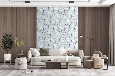 Behang - Fotobehang Konijn - Dieren - Kind - Breedte 195 cm x hoogte 260 cm