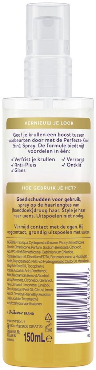 Andrelon 5-in-1 Bounce Back Spray Perfecte Krul 150 ml