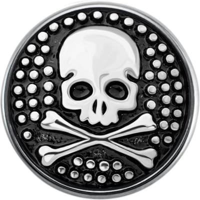 Quiges - Dames Click Button Drukknoop 18mm Piraat - EBCM343