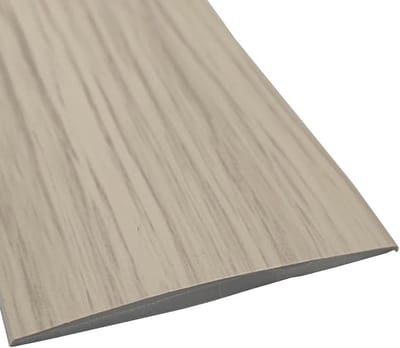 Zelfklevende PVC Vloerovergangstrip van 1m x 5cm voor Tegels, Hout en Laminaat - Ideaal voor Deur- en Vloerdrempels in Grijs Houtnerf