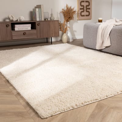 NATURL. Hoogpolig vloerkleed Wish Creme - 80x150 cm