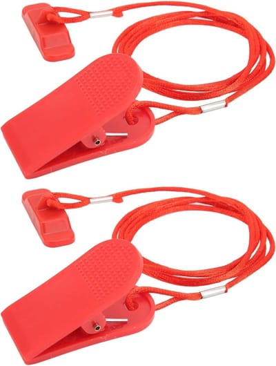 Loopband Sleutel - Veiligheidsschakelaar Clip - Veilig Sporten - Magnetische Aantrekkingskracht - 2 Stuks - Rood