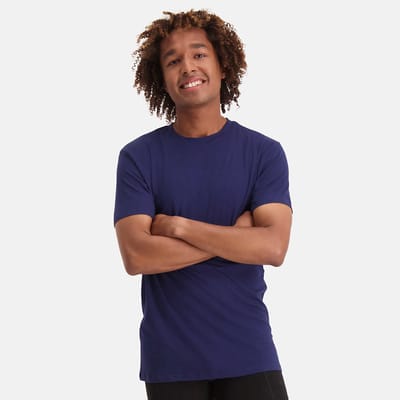 Comfortabel & Zijdezacht Bamboo Basics T-Shirts Ruben ronde hals (2-pack) - Navy - M