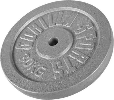 Gorilla Sports Gewichtsschijf - Halterschijf - Gietijzer - 30 mm - 30 kg