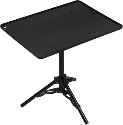 Projectorstandaard Tafel - Draagbare Beamersteun - Thuisbioscoop Creëren - Verstelbare Hoogte Hoek - 40x30x20cm - Zwart