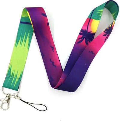 Travel Cords - Keycord California Sunset - stevig lanyard - sleutelhanger - sleutelkoord - met telefoonkoord - sleutels