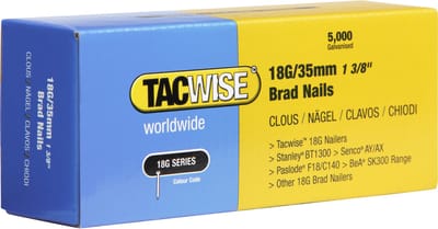 Tacwise minibrad 18G - Nagel voor tacker - 35 mm - Gegalvaniseerd - 5000 stuks
