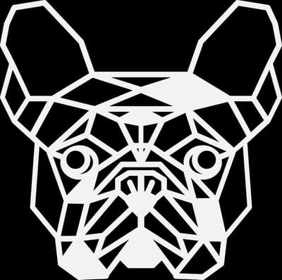 Houten Dierenkop • Houten Bulldog • Dierenkop Bulldog • Extra Groot • Wit MDF • Houten Dier • Wandecoratie