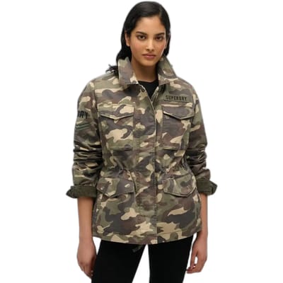 Superdry - M65 Military jack met versieringen - Dames - Buitenjassen