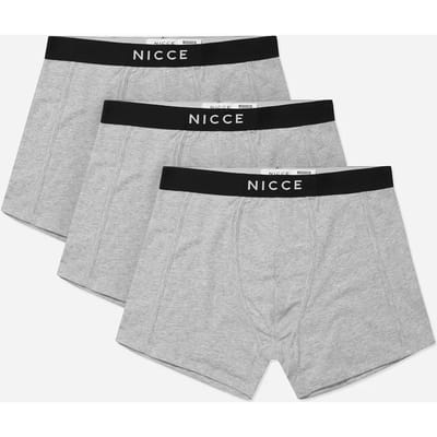 Nicce 3-Pack Stretch Taille Zwart/Grijs Heren Alesi Boxershorts 0037 K001 0264