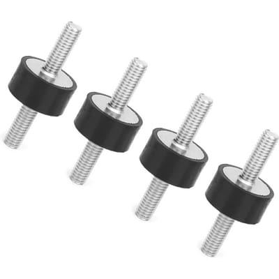 Supports en caoutchouc M6 pour hommes, 4 pièces, bloc silencieux Anti-Vibration, bobines de bateau et de voiture (VV20*10 M6*18)