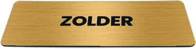 Deurbordje Goud-look met tekst zolder - Formaat 150 x 50 mm x 1,6 mm - Zelfklevend | Luxe uitstraling | Geborstelde Gouden toplaag | Gratis Verzending | Decoporta