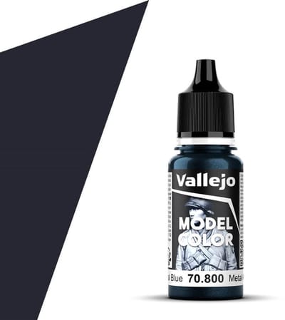 Vallejo Hobbyverf Acrylverf - 70800 Model Color Gunmetal Blue - Acryl Verf flesje - 17 ml