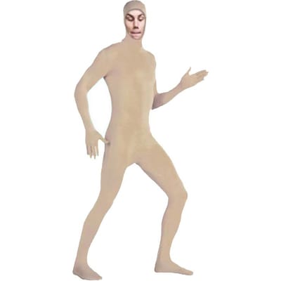 24 Zentai Onzichtbaar Jumpsuit Cosplay Kostuum Bodysuits Halloween Carnaval Huidstrak Pak Spandex Stretch Verdwijnende Jumpsuit 160cm