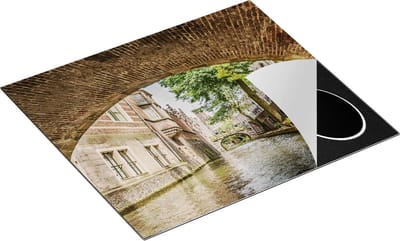 Chefcare Inductie Beschermer Gracht in Utrecht onder de Brug - 60x50 cm - Afdekplaat Inductie - Kookplaat Beschermer - Inductie Mat