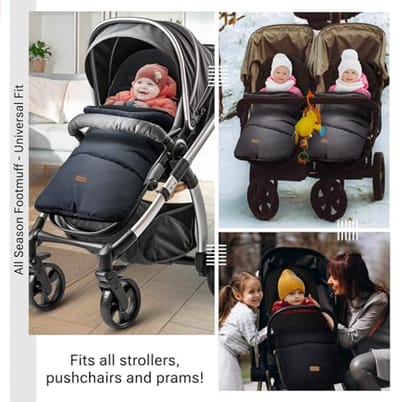 Universele voetenzak voor kinderwagens - Cosy Toes - Peuter voetenzak met warme en zachte polar fleece