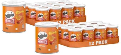 Pringles Chips Paprika - 2 x 12 x 40 gr - Voordeelverpakking