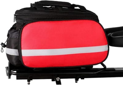 Fiets Achtertas - Fietstas Uitbreidbaar - Reizen en Picknick - Met Regenhoes - 27L Capaciteit - Zwart