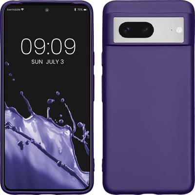 kwmobile telefoonhoesje geschikt voor Google Pixel 8 - Hoesje voor smartphone - Back cover in metallic blauwpaars