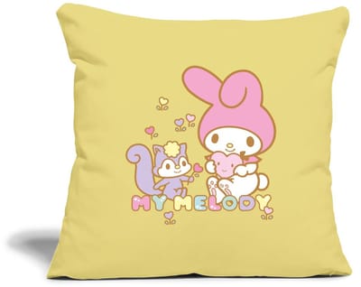 My Melody Plukt Hartbloemen Met Risu Sierkussenhoes, 45 x 45 cm