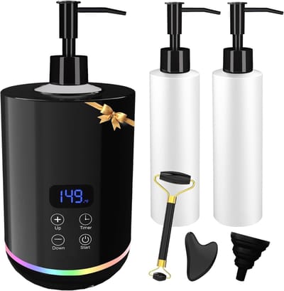 ZRSS® Massage Olie Verwarmer - Flessenwarmer Massagesalon - Met Sfeerlicht - Inclusief 2 Dispenser Flessen