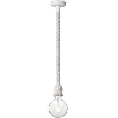 Home sweet home hanglamp Leonardo wit Globe g125 - helder