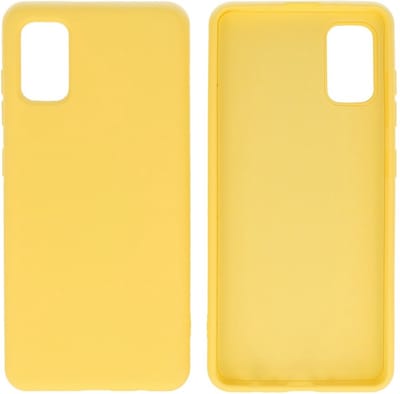 Hoesje Geschikt voor de Samsung Galaxy A31 - Fashion Color Backcover Telefoonhoesje - Geel