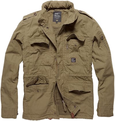Vintage Industries Cranford jacket dark khaki