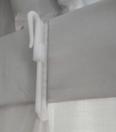 Gordijn haakjes verstelbare plastic inschuif gordijnhaak 7 cm 10 stuks
