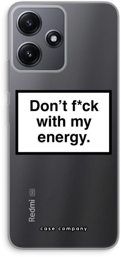 Case Company® - Hoesje geschikt voor Xiaomi Redmi 12 hoesje - My energy - Soft Cover Telefoonhoesje - Bescherming aan alle Kanten en Schermrand