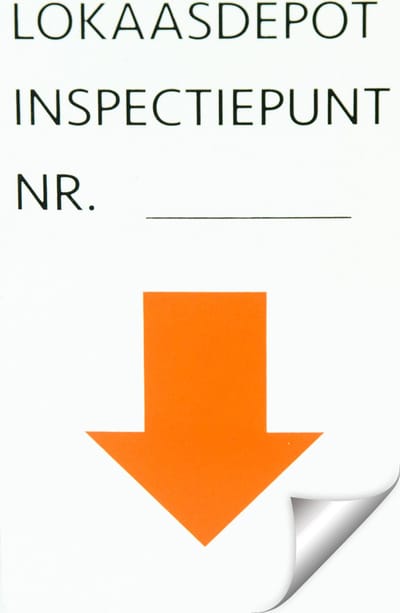 Hofman Sticker Inspectiepunt One Size Wit