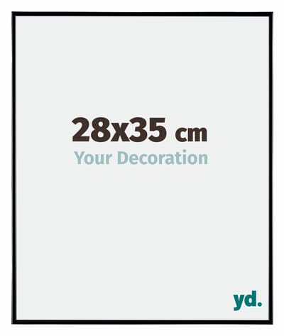 Your Decoration - Fotolijst 28x35 cm - Kunststof - Zwart Hoogglans - Evry