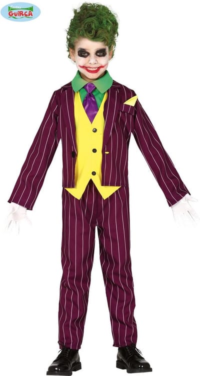 Fiestas Guirca - Crazy Villain kind (7-9 jaar) - Carnavalskleding - Carnaval - carnavalskleding 2027 - Carnaval kostuum