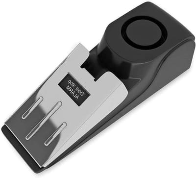 Deurstop Alarm - Veiligheid Wedge - Extra Beveiliging - 120 dB Alarm - 1 Stuks - Zwart