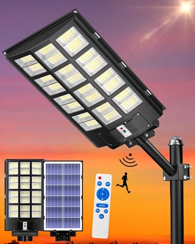 Krachtige 600.000 LM Zonne-buitenlamp met Afstandsbediening IP67 Waterdicht