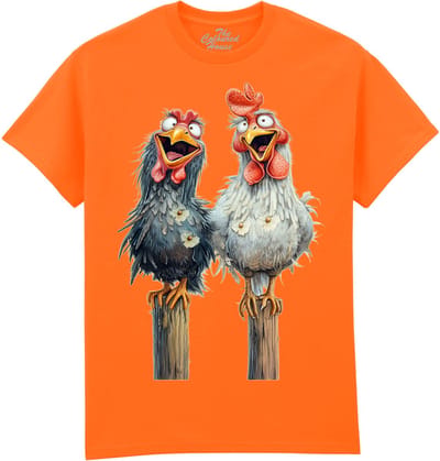 Gekke Kippen Friendly Chickens The Coloured House T-shirt XXL