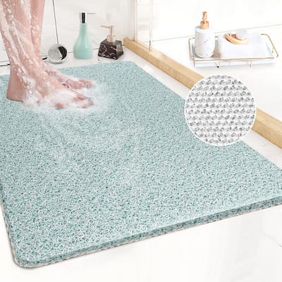 Antislip Hoekdouchemat met Afvoer - 50 cm Kwadrant Badmat voor Veiligheid en Gemak