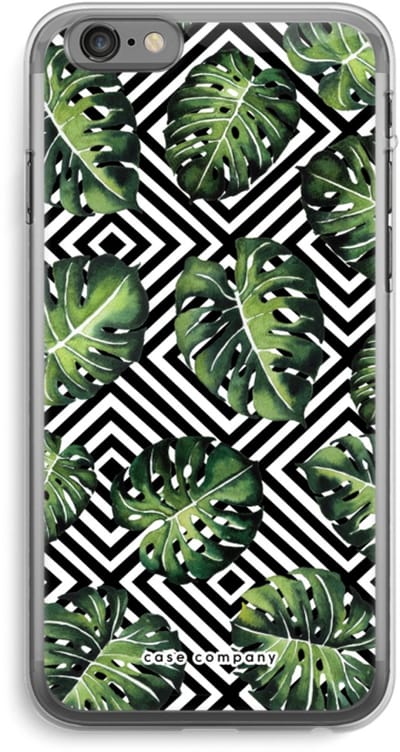 Case Company® - Hoesje geschikt voor iPhone 6 PLUS / 6S PLUS hoesje - Geometrische jungle - Soft Cover Telefoonhoesje - Bescherming aan alle Kanten en Schermrand