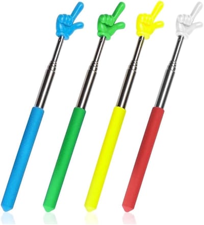 Aanwijzer Stukken - Telescopische Pen - Presentatie Hulpmiddel - Intrekbaar Ontwerp - 23 cm - Willekeurige Kleur