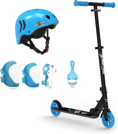 Mechanische Scooter - Kinderscooter Opvouwbaar - Buiten Spelen - Veiligheidspakket Inclusief - 125mm Wielen