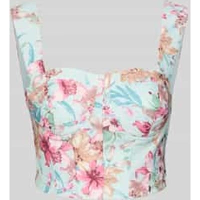 Kort blouseshirt met smokdetails aan de achterkant